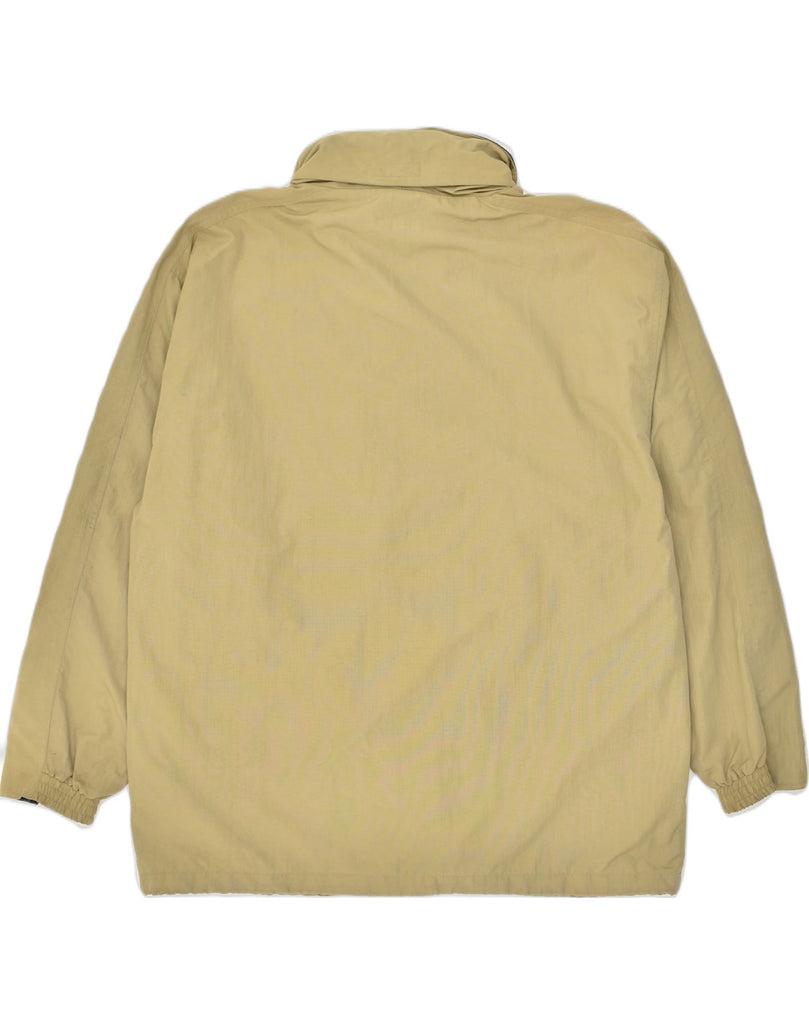 DIADORA Mens Hooded Rain Jacket UK 42 XL Beige Polyamide | Vintage Diadora | Thrift | Second-Hand Diadora | Used Clothing | Messina Hembry 