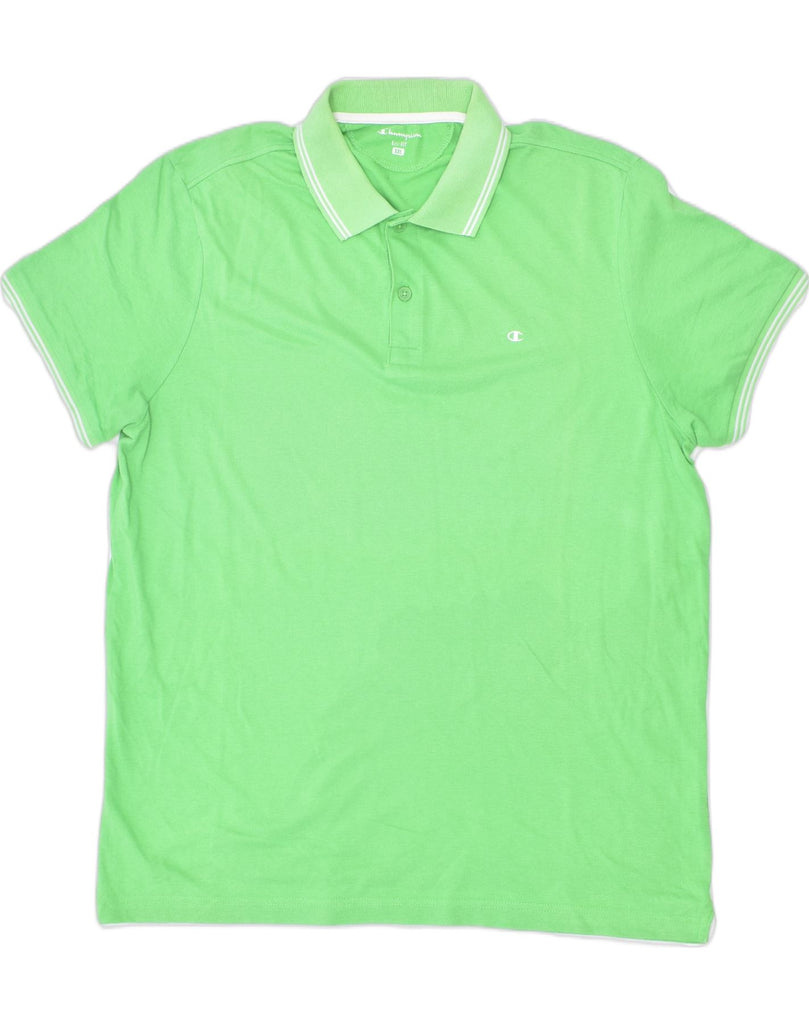 CHAMPION Mens Easy Fit Polo Shirt 2XL Green Cotton | Vintage | Thrift | Second-Hand | Used Clothing | Messina Hembry 