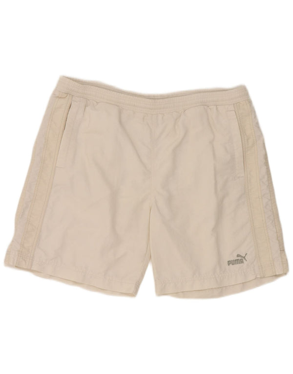 Puma Mens Sport Shorts XL White Nylon