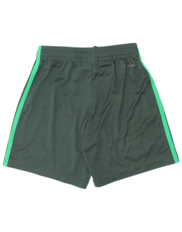 Adidas Boys Boston Celtics Sport Shorts 7-8 Years Green Polyester