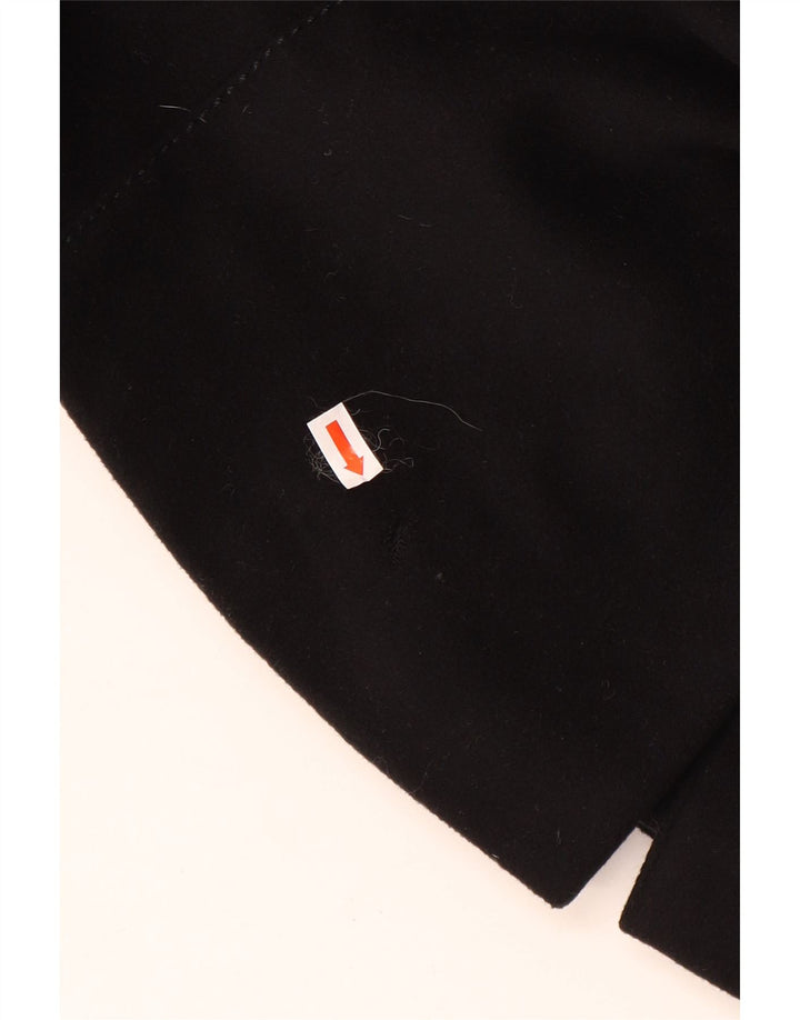 Max & Co. Womens Double Breasted Coat UK 10 Small Black Wool