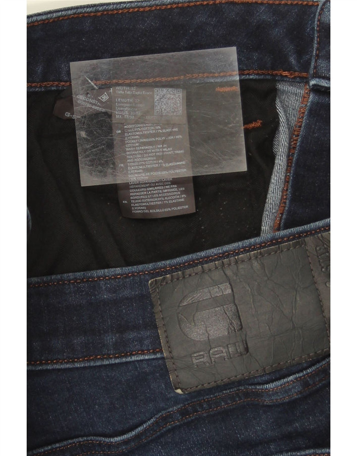 G-STAR Mens Slim Jeans W33 L32 Navy Blue Cotton Vintage G-Star and Second-Hand G-Star from Messina Hembry 