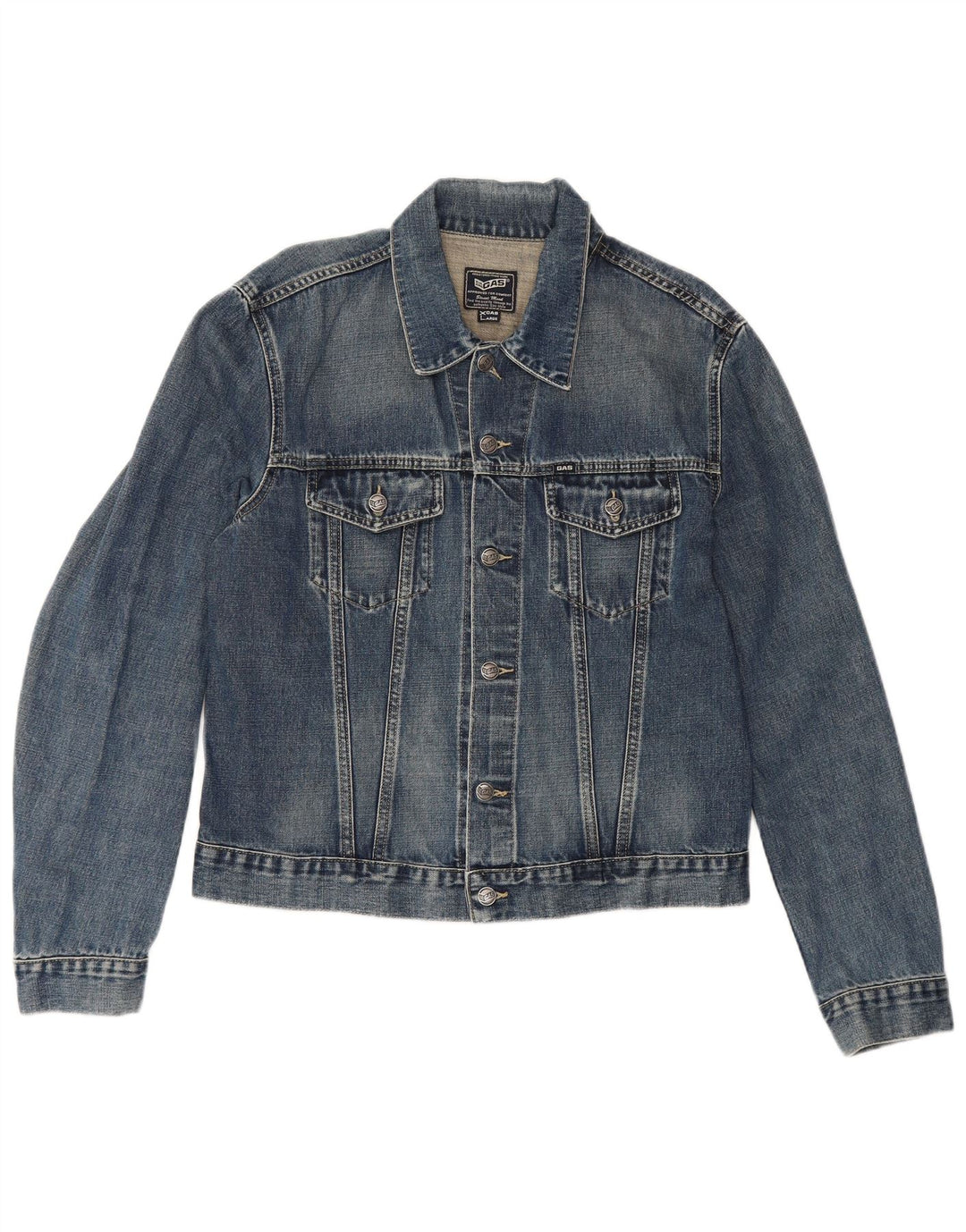 Gas Womens Denim Jacket UK 18 XL Blue