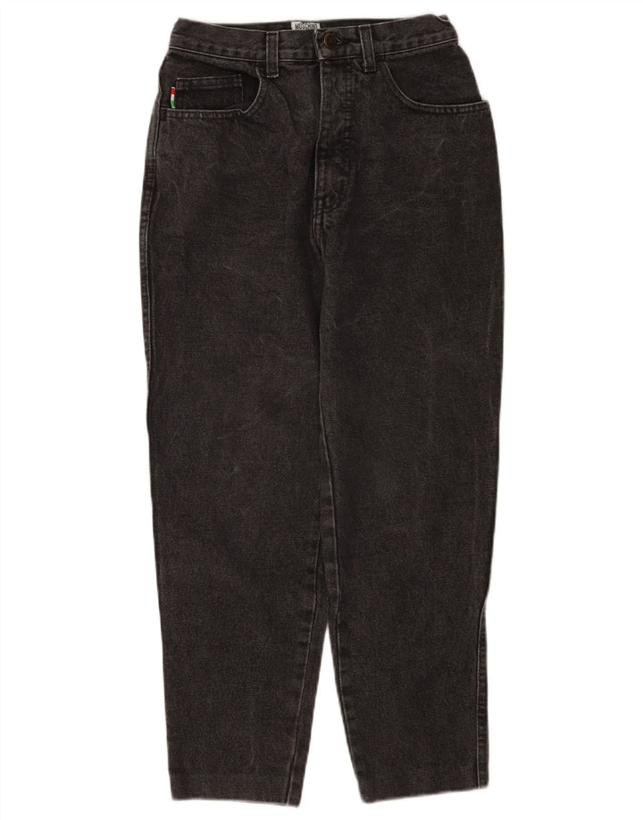 Moschino Womens Cropped Jeans W28 L25 Black Cotton