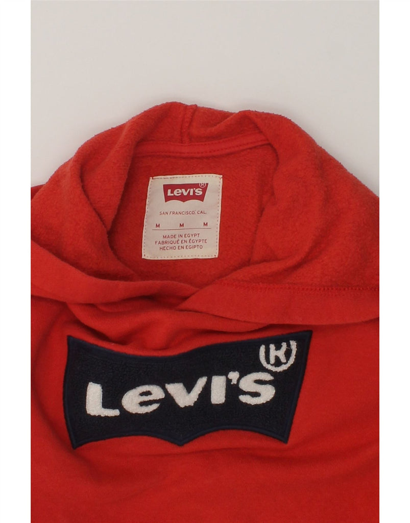 LEVI'S Boys Graphic Hoodie Jumper 11-12 Years Medium Red Cotton | Vintage Levi's | Thrift | Second-Hand Levi's | Used Clothing | Messina Hembry 