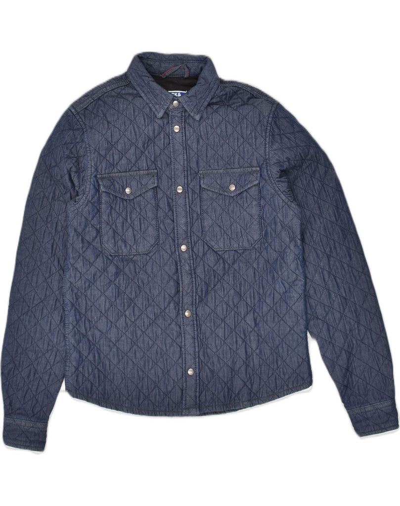 JACK & JONES Boys Quilted Jacket 13-14 Years Navy Blue Cotton | Vintage Jack & Jones | Thrift | Second-Hand Jack & Jones | Used Clothing | Messina Hembry 