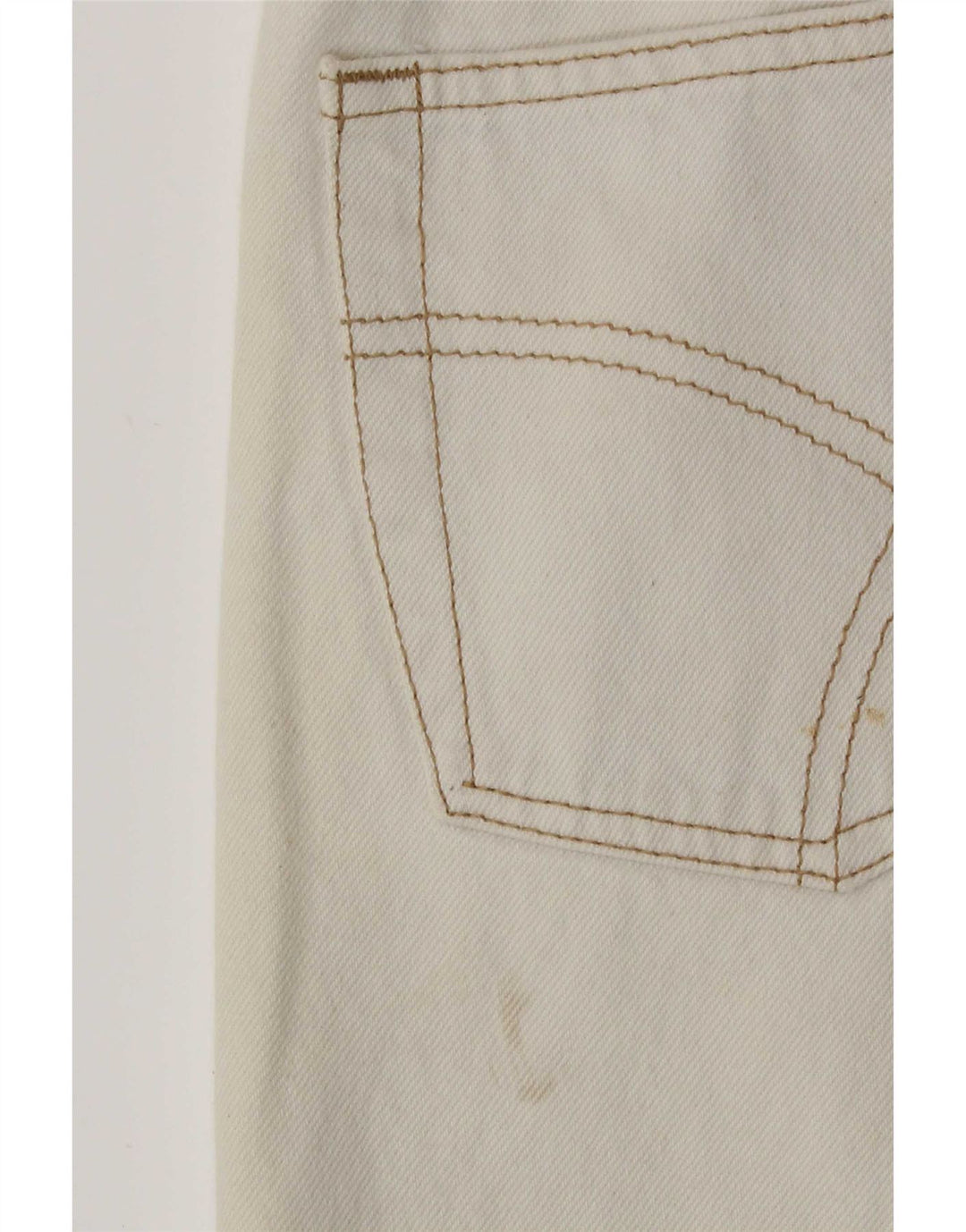 Gas Mens Tapered Jeans W32 L30 White Cotton