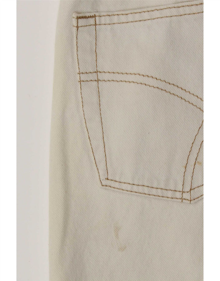 Gas Mens Tapered Jeans W32 L30 White Cotton