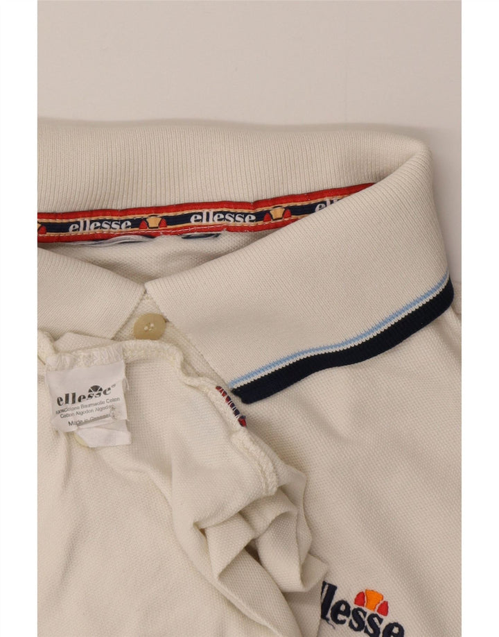 Ellesse Mens Polo Shirt XL White Cotton
