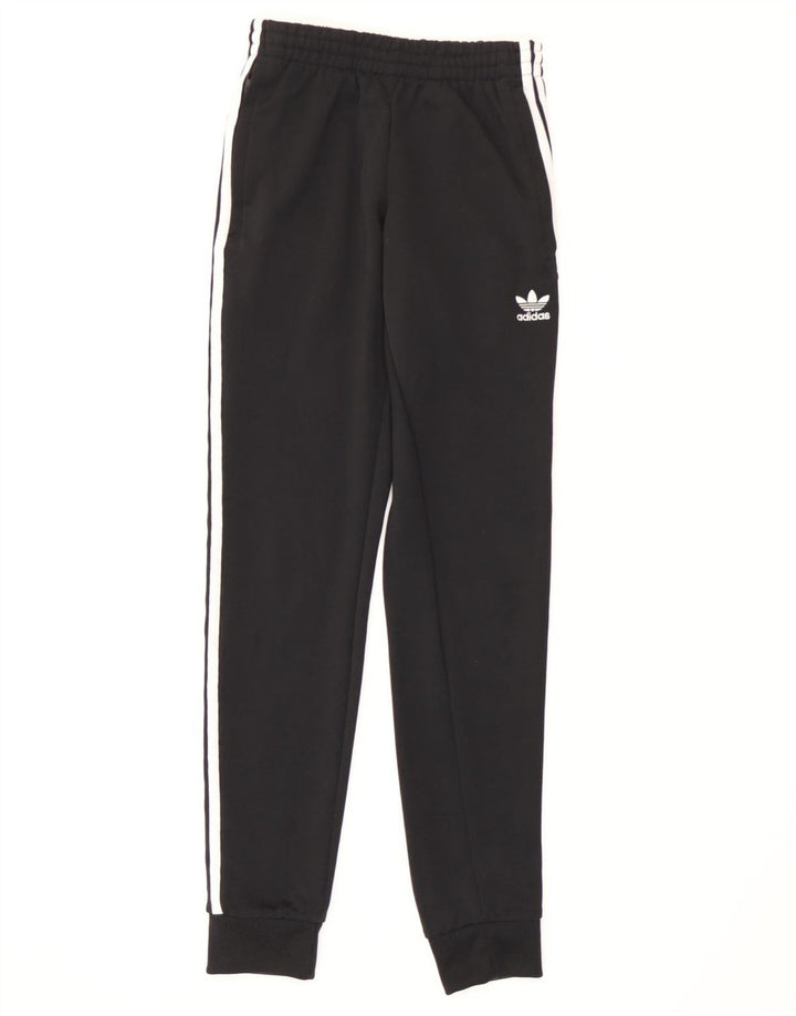 Adidas Mens Tracksuit Trousers Joggers XS Black Polyester