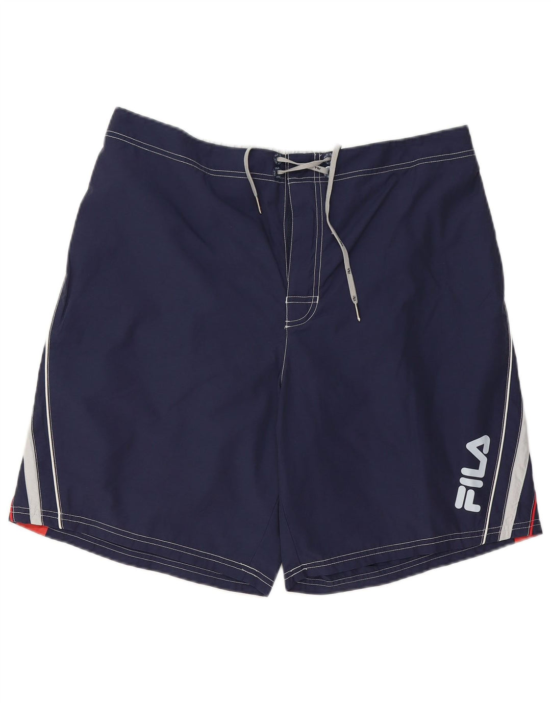 Fila Mens Graphic Swimming Shorts 2XL Navy Blue Colourblock Polyester