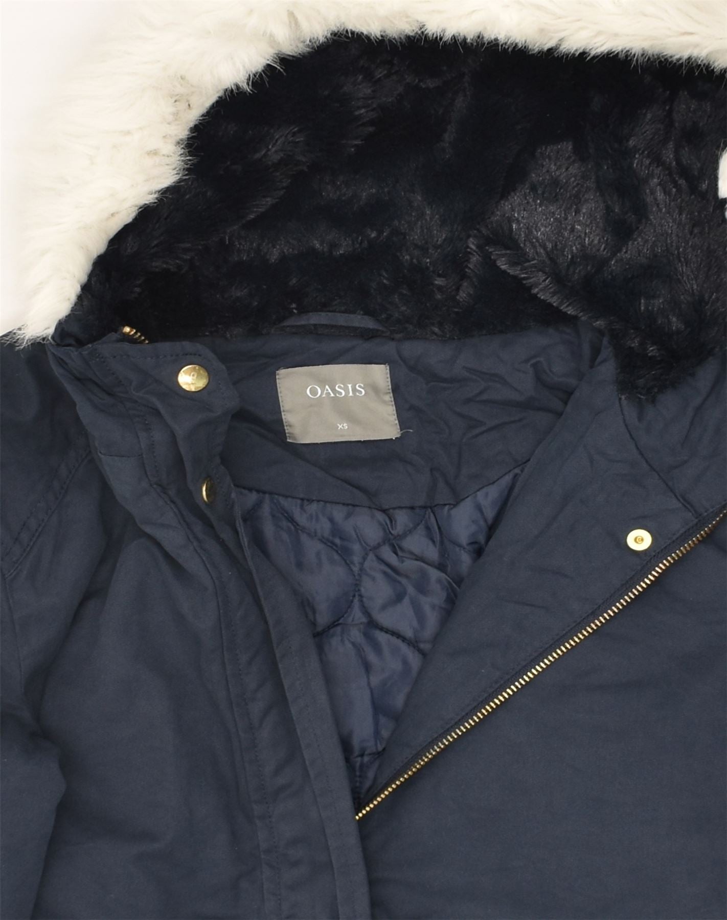 Oasis navy clearance parka