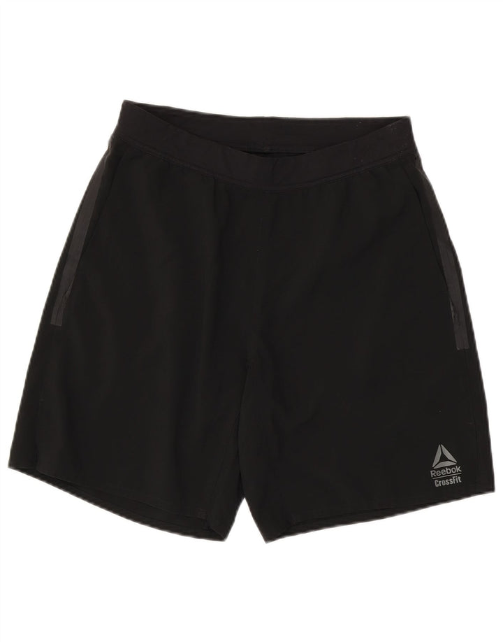Reebok Mens Sport Shorts Small  Black Polyester