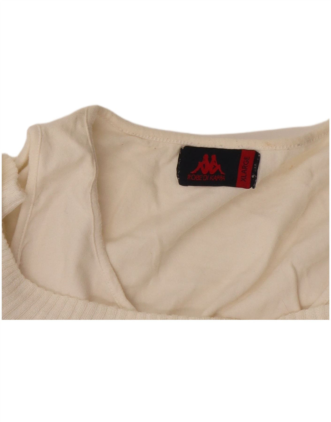 Kappa Womens Boat Neck Jumper Sweater UK 18 XL White