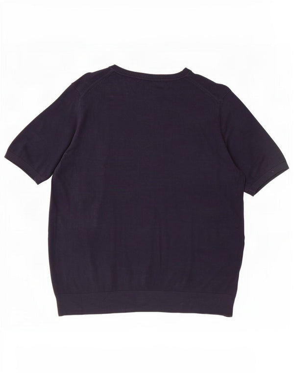 Marks & Spencer Womens Crew Neck Jumper Sweater UK 18 XL Navy Blue