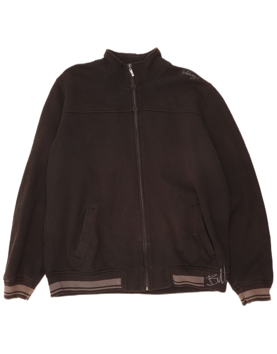Billabong Mens Tracksuit Top Jacket XL Black Cotton