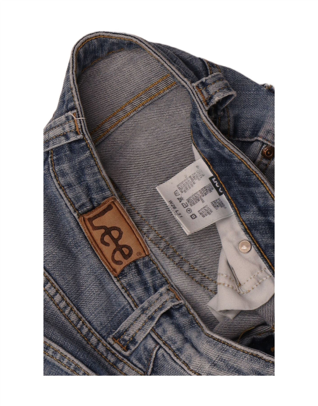 Lee Womens Flared Jeans W26 L31 Blue Cotton