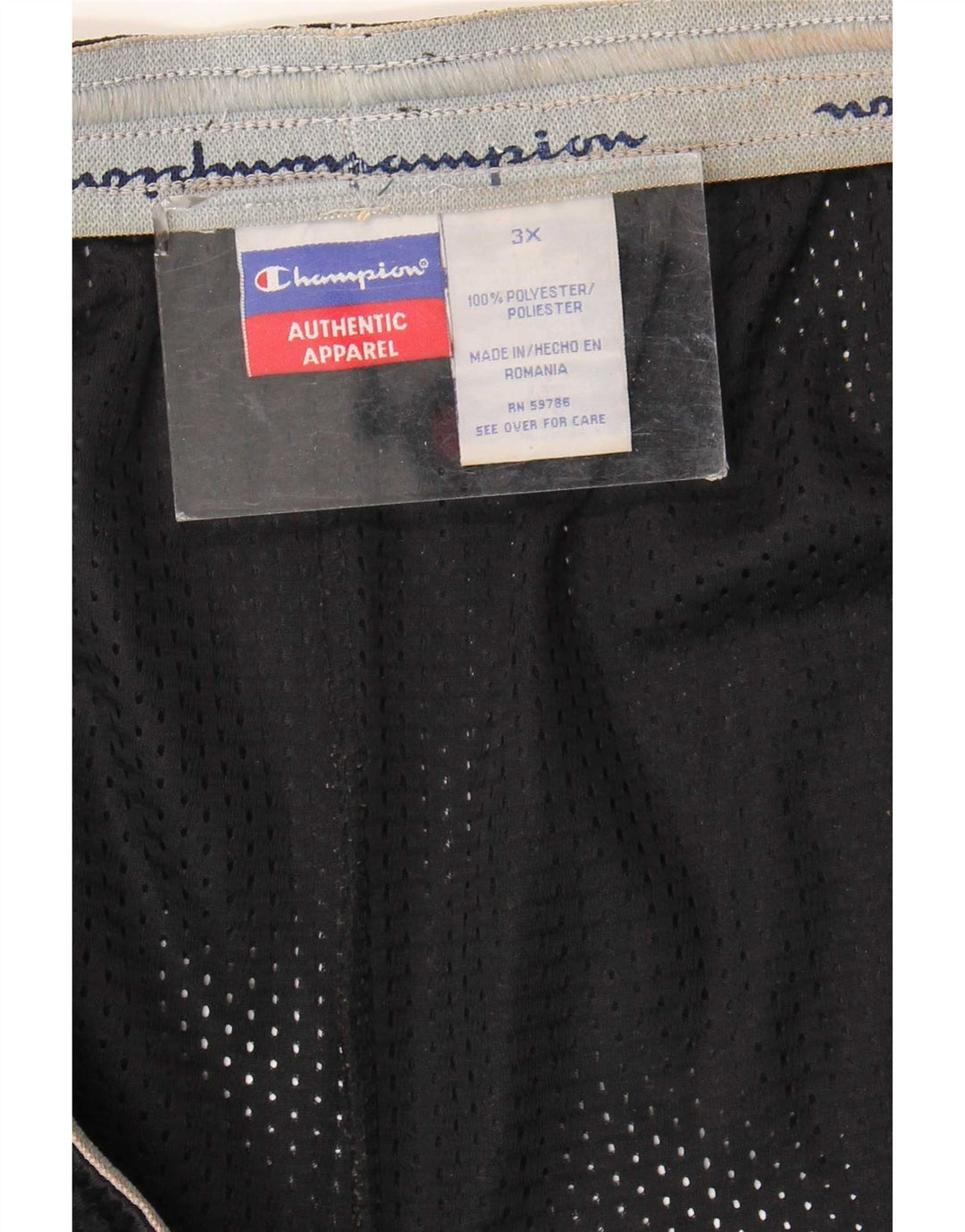 Champion Mens Sport Shorts 3XL Black Polyester
