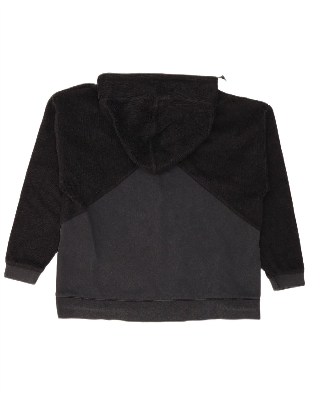 Puma Womens Oversized Hoodie Jumper UK 10 Small Black Colourblock