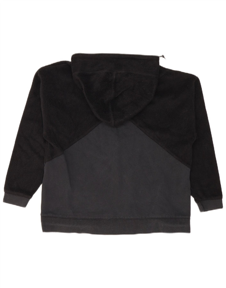 Puma Womens Oversized Hoodie Jumper UK 10 Small Black Colourblock