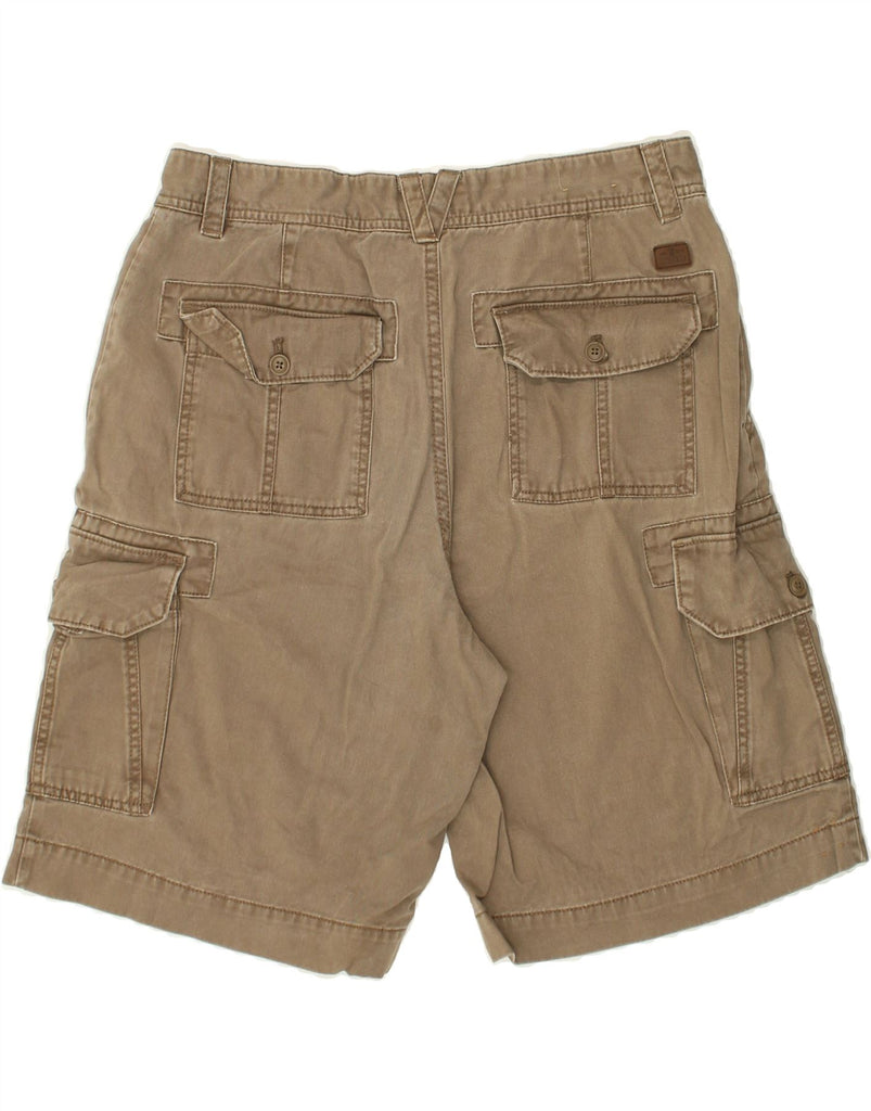 IZOD Mens Cargo Shorts W34 Large Brown Cotton | Vintage Izod | Thrift | Second-Hand Izod | Used Clothing | Messina Hembry 