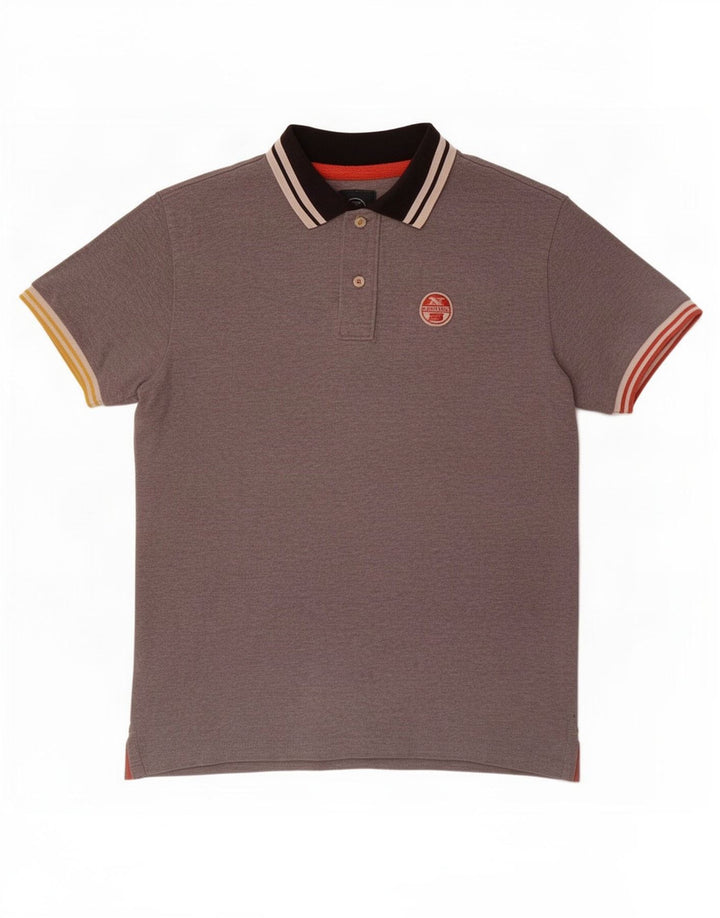 North Sails Mens Polo Shirt Medium Grey Cotton