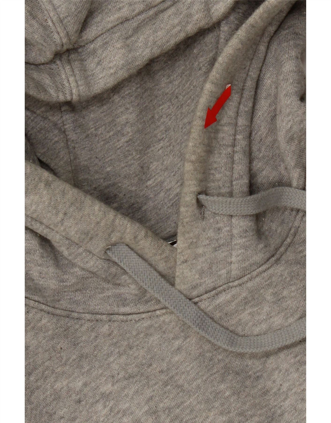 Nike Mens Graphic Hoodie Jumper Medium Grey Flecked Cotton