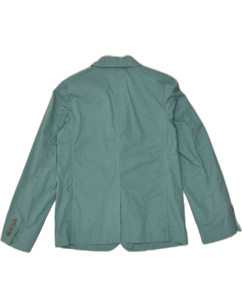 ASPESI Boys 3 Button Blazer Jacket 9-10 Years Turquoise Cotton | Vintage Aspesi | Thrift | Second-Hand Aspesi | Used Clothing | Messina Hembry 