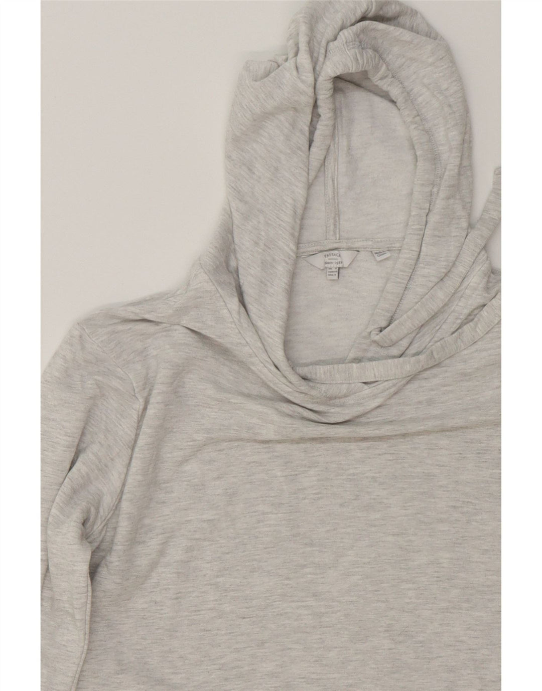 FAT FACE Womens Hoodie Jumper UK 12 Medium Grey Flecked Viscose Vintage Fat Face and Second-Hand Fat Face from Messina Hembry 