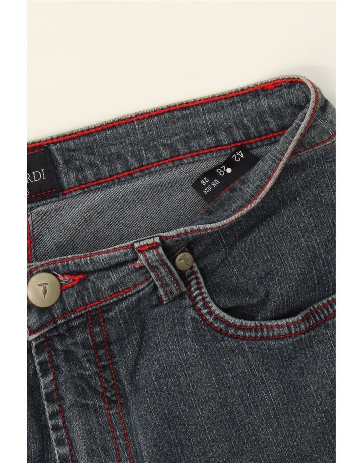 TRUSSARDI Womens Straight Jeans W26 L33  Blue Cotton Vintage Trussardi and Second-Hand Trussardi from Messina Hembry 