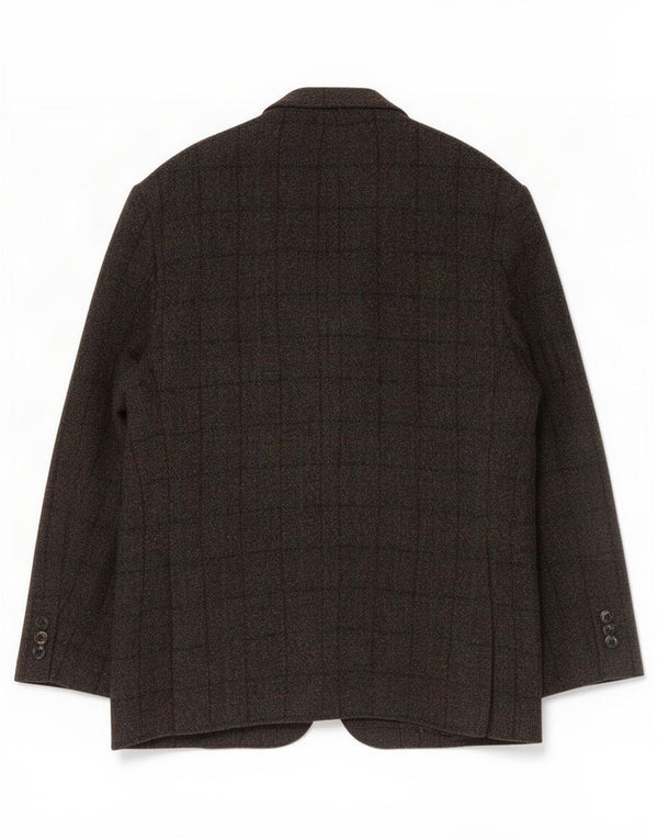 Marks & Spencer Mens Harris Tweed Blazer Jacket UK 42 Large Khaki Check