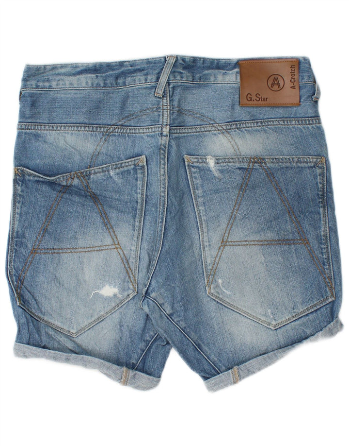G-Star Mens Denim Shorts W32 Medium Blue Cotton