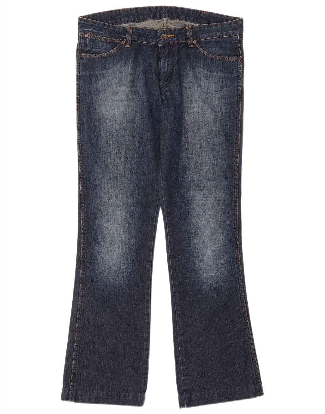 Wrangler Womens Megan Bootcut Jeans W32 L34 Navy Blue Cotton