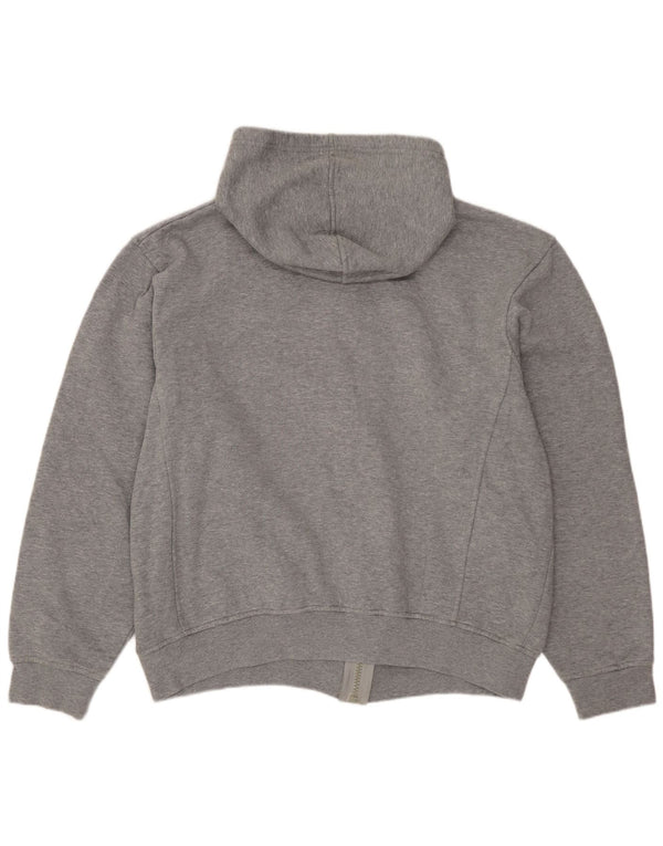 FILA Womens Graphic Oversized Zip Hoodie Sweater UK 20 2XL Grey Cotton