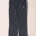 ADIDAS Girls Tracksuit Trousers 15-16 Years Navy Blue Polyester Vintage Adidas and Second-Hand Adidas from Messina Hembry 