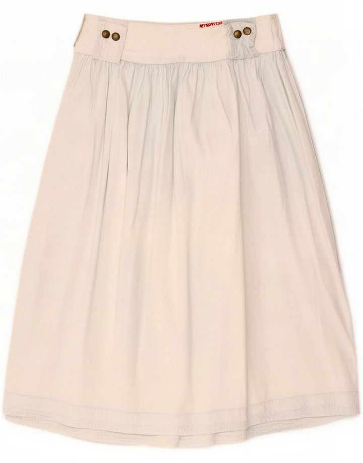 Metropolitan Womens Pleated A-Line Skirt Medium W30 Blue
