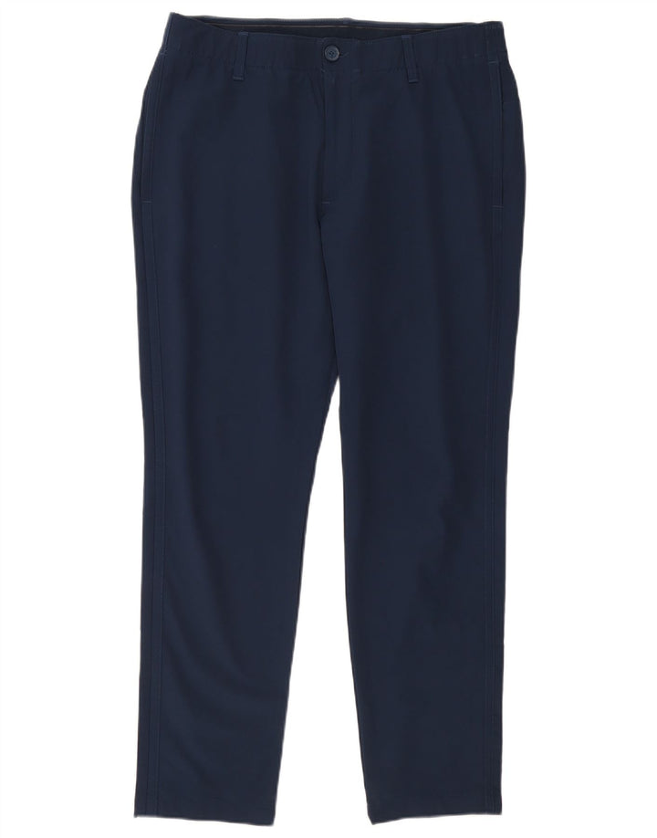 Under Armour Mens Slim Chino Trousers W36 L30 Navy Blue