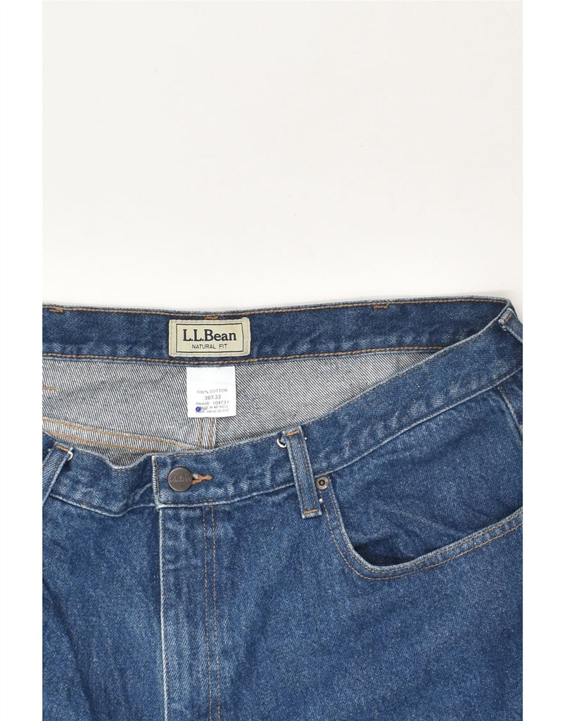 L.L.BEAN Mens Natural Fit Slim Jeans W38 L32 Blue Cotton | Vintage L.L.Bean | Thrift | Second-Hand L.L.Bean | Used Clothing | Messina Hembry 