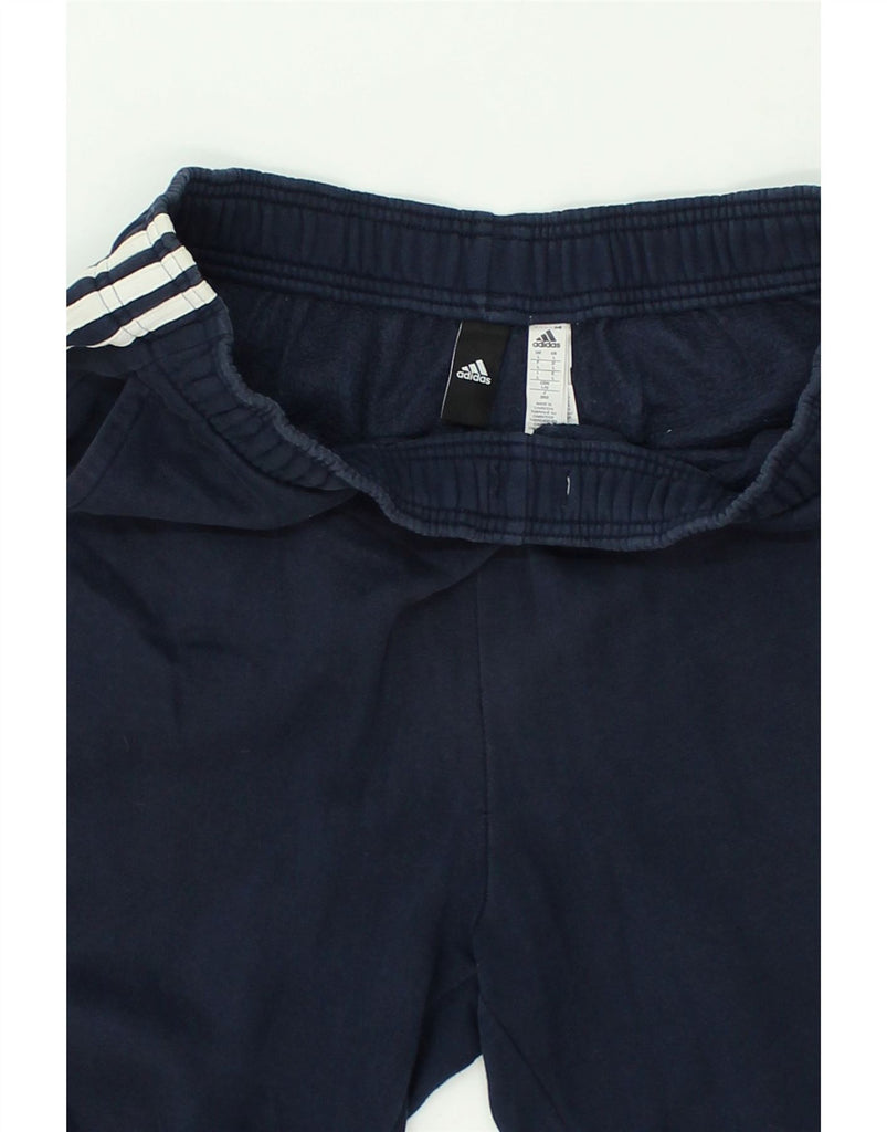 ADIDAS Mens Tracksuit Trousers Joggers Large Navy Blue Cotton | Vintage Adidas | Thrift | Second-Hand Adidas | Used Clothing | Messina Hembry 