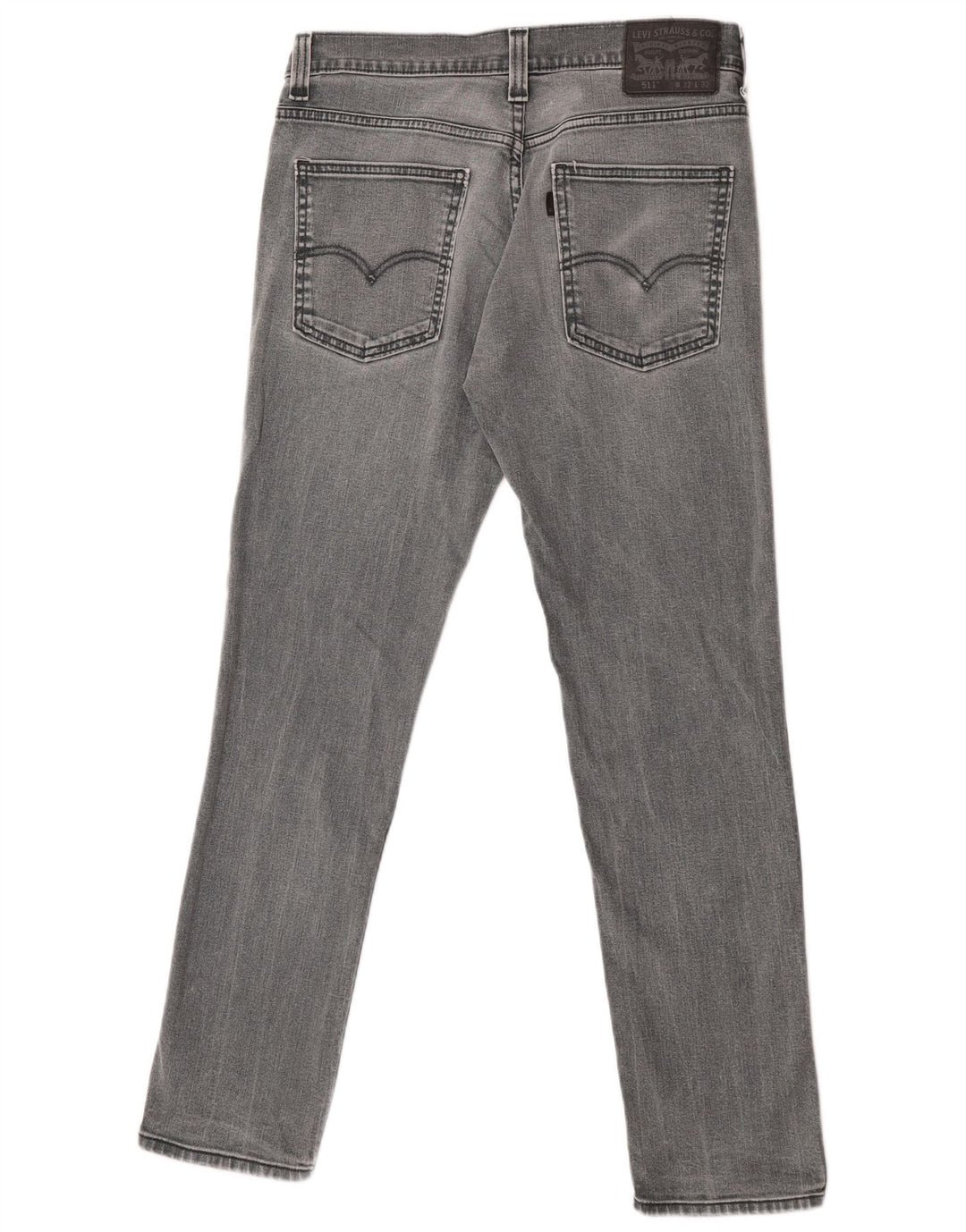 Levi's Mens 511 Slim Jeans W32 L32 Grey Cotton
