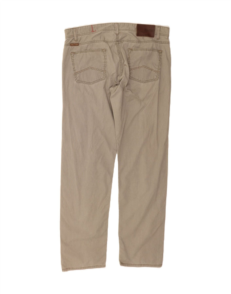 MARLBORO CLASSICS Mens Straight Casual Trousers W38 L34 Grey Pinstripe Vintage Marlboro Classics and Second-Hand Marlboro Classics from Messina Hembry 