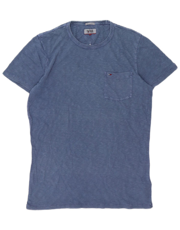 Tommy Hilfiger Mens T-Shirt Top Large Blue Cotton
