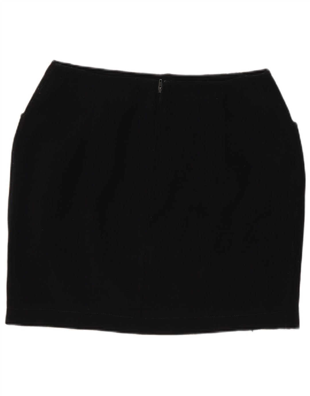 Marella Womens Mini Skirt UK 10 Small W26  Black Wool
