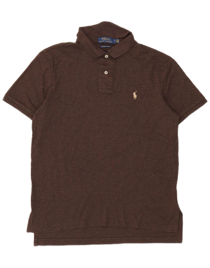 Polo Ralph Lauren Mens Polo Shirt Medium Brown