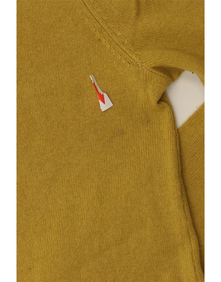 Hobbs Womens Roll Neck Jumper Sweater UK 10 Small Yellow Wool