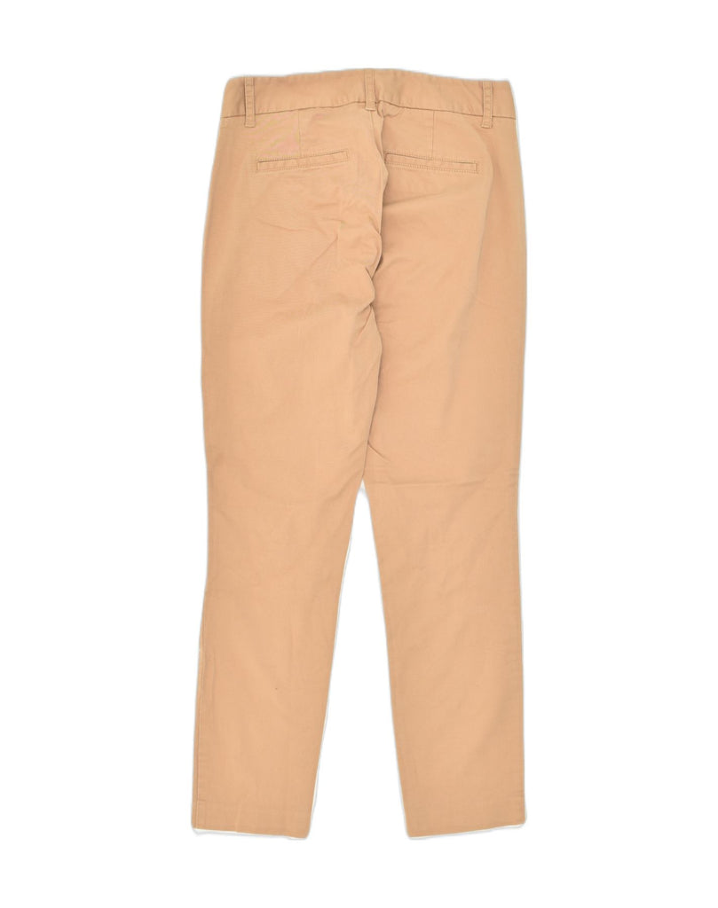 J. CREW Womens Frankie Slim Chino Trousers UK 0 XS W28 L27  Beige Cotton | Vintage J. Crew | Thrift | Second-Hand J. Crew | Used Clothing | Messina Hembry 