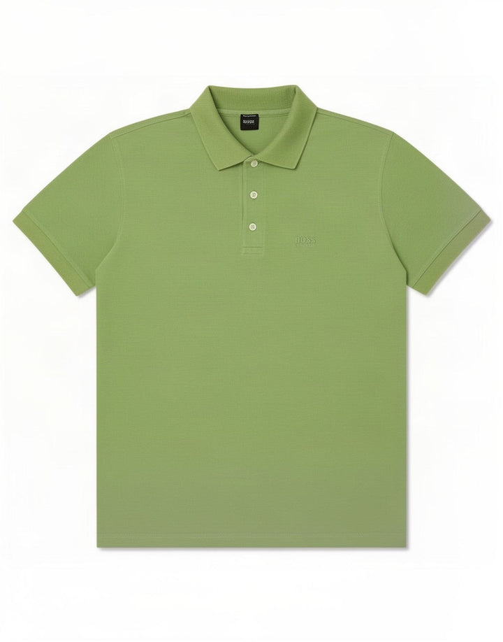 Hugo Boss Mens Polo Shirt Medium Green Cotton