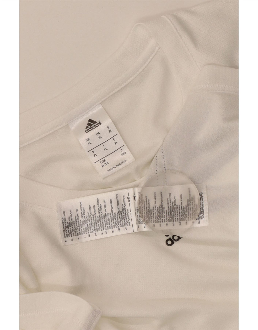 Adidas Mens Climalite T-Shirt Top XL White Polyester