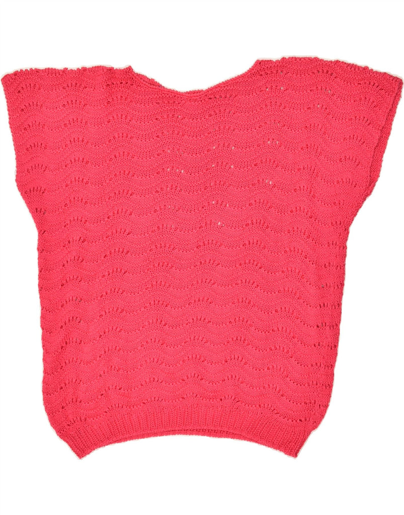 VINTAGE Womens Knit Top UK 16 Large Pink | Vintage Vintage | Thrift | Second-Hand Vintage | Used Clothing | Messina Hembry 