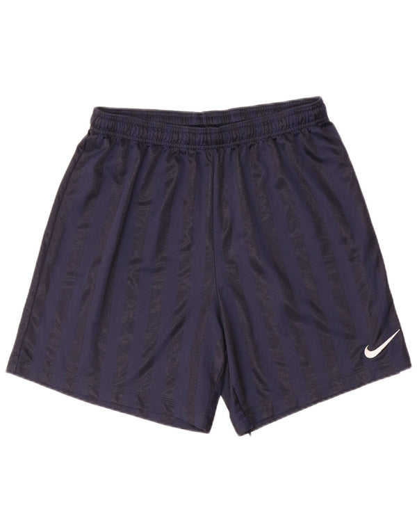 Nike Mens Sport Shorts Large Navy Blue Striped